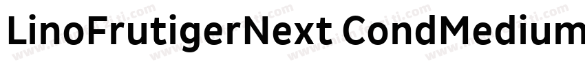 LinoFrutigerNext CondMedium字体转换